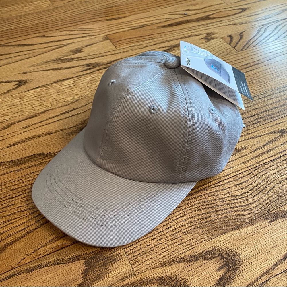 Cricut Grey Adjustable Infusible Ink Blank Ball Cap Brand New